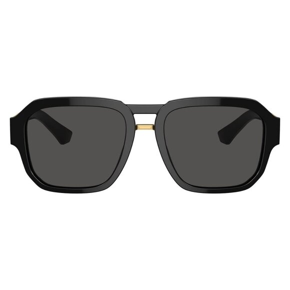 New Dolce & Gabbana Black Aviator DG4464 501/87 Sunglasses Women - Picture 2 of 7